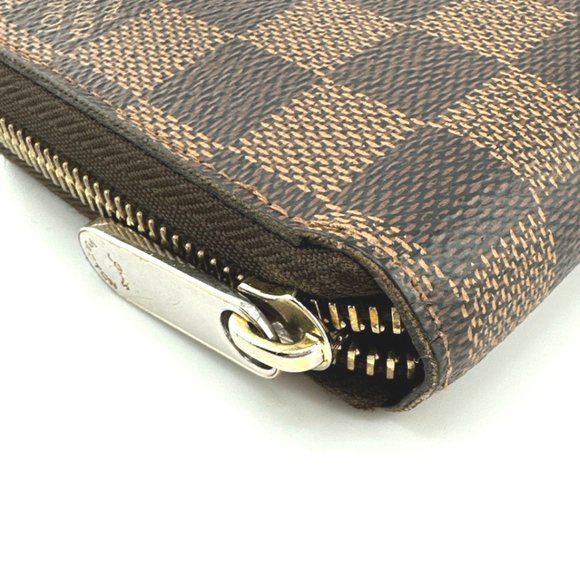Louis Vuitton LOUIS VUITTON Long Wallet Round Damier Zippy Canvas N60015 Eben... - Picture 11 of 16